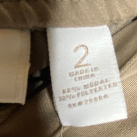 Chicos Womens Size 2/Large Tan FIne Twill Cargo Paratrooper Pants Roll Snap NEW - Picture 8 of 11